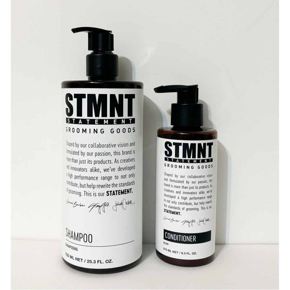 STMNT Statement Grooming Goods Men's 25.3 oz Shampoo & 9.3 oz Conditioner, NEW